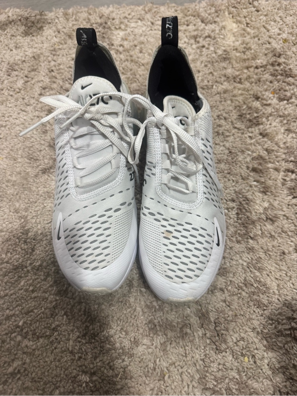Nike Men’s White and Black Athletic Running Shoes